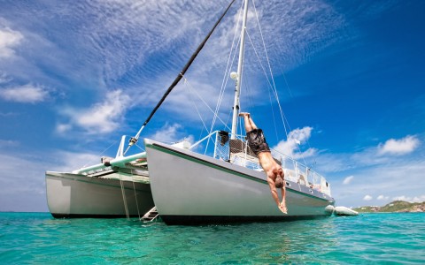 Catamaran in St. Thomas